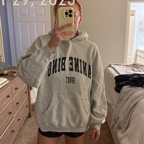 ANINE BING “Harvey” Oversized Sweatshirt Hoodie - Picture 5 of 6
